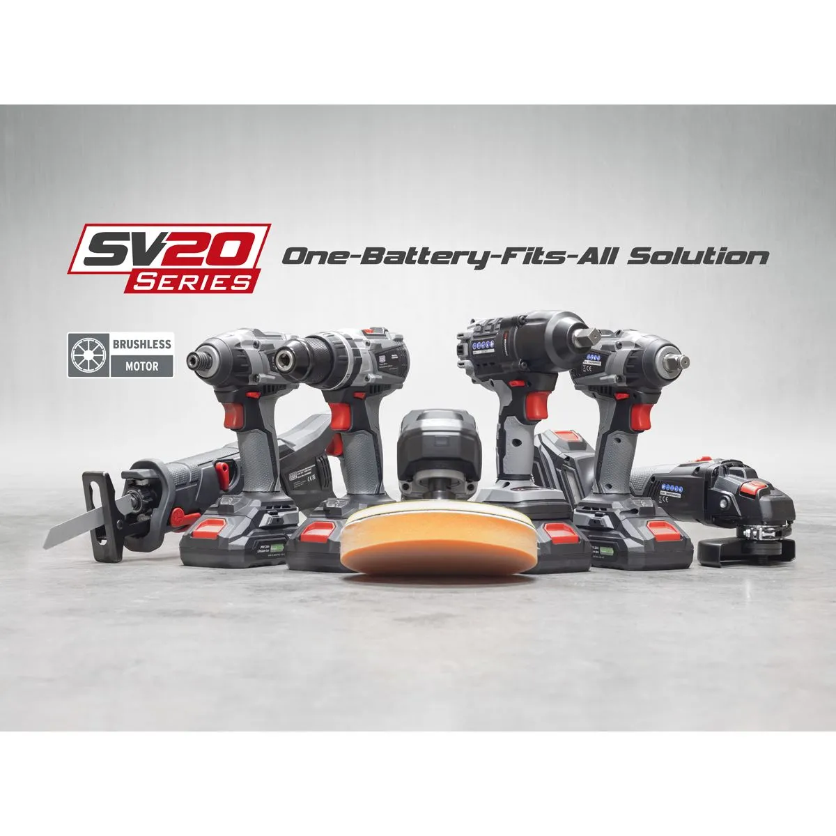 Sealey Premier Brushless Angle Grinder Ø115mm 20V SV20 Series - Body Only