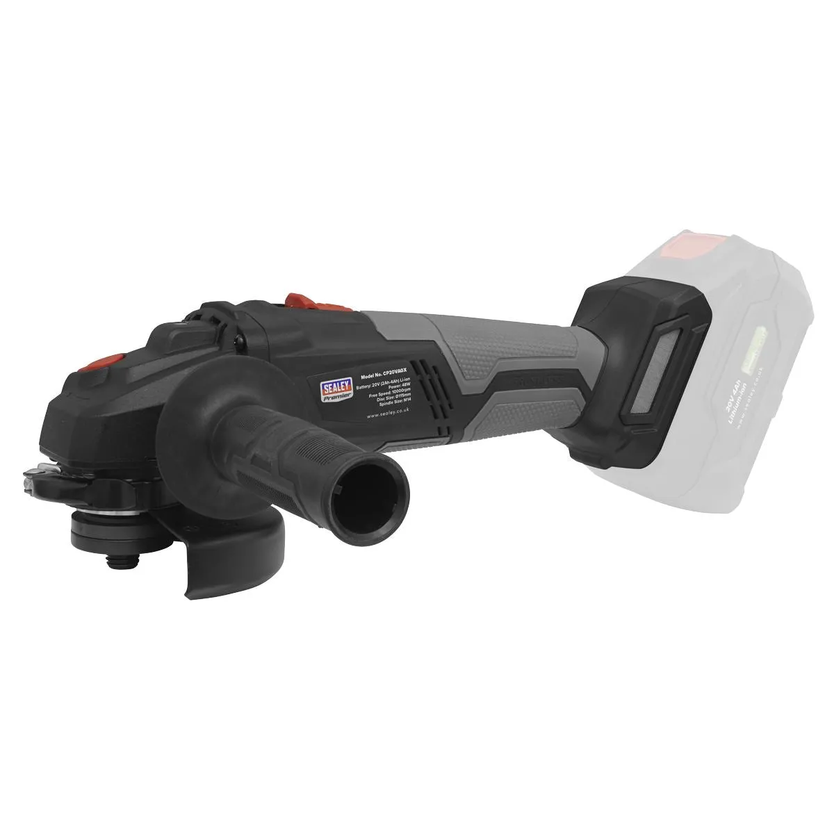 Sealey Premier Brushless Angle Grinder Ø115mm 20V SV20 Series - Body Only
