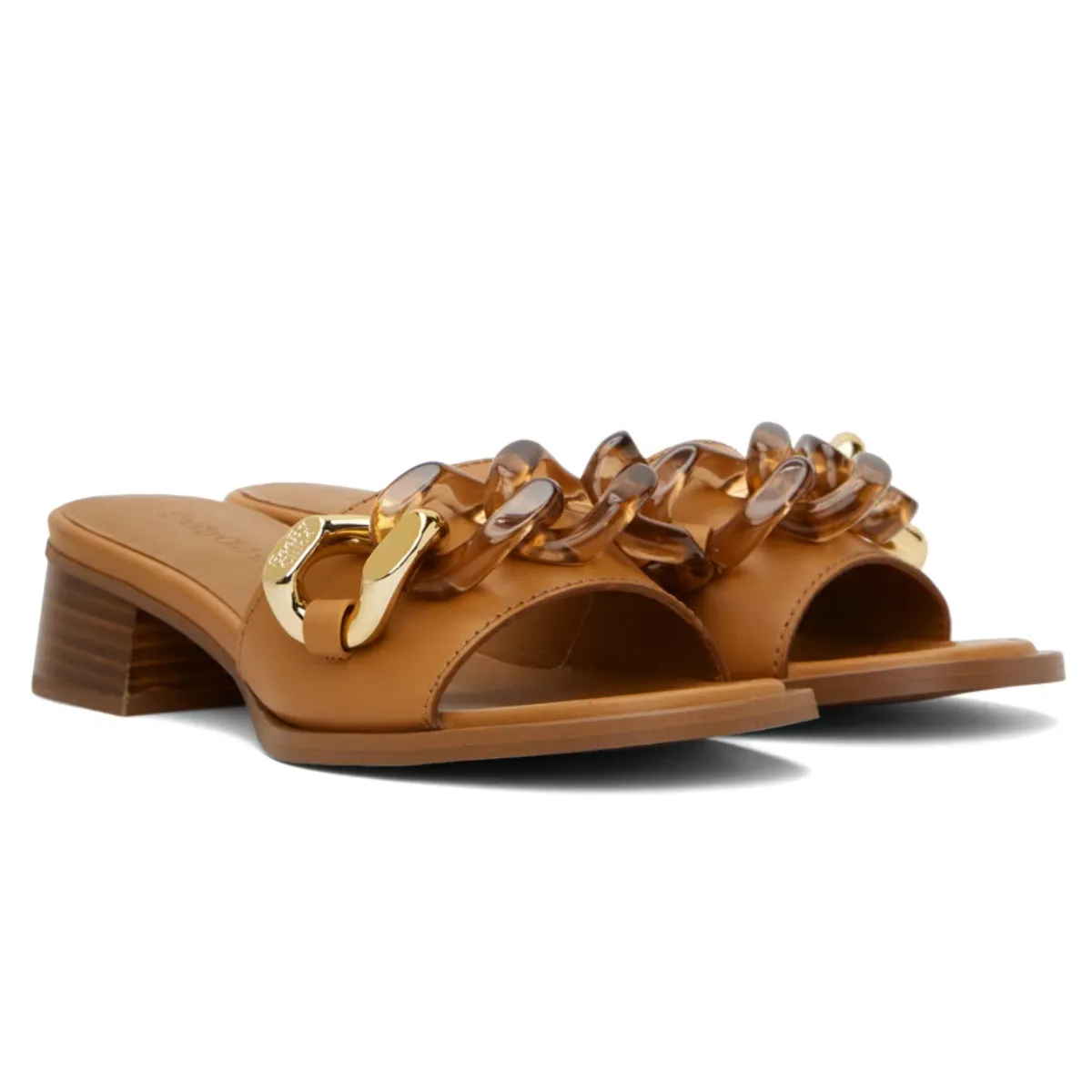 See by Chloe Monyca Heeled Mule in Tan
