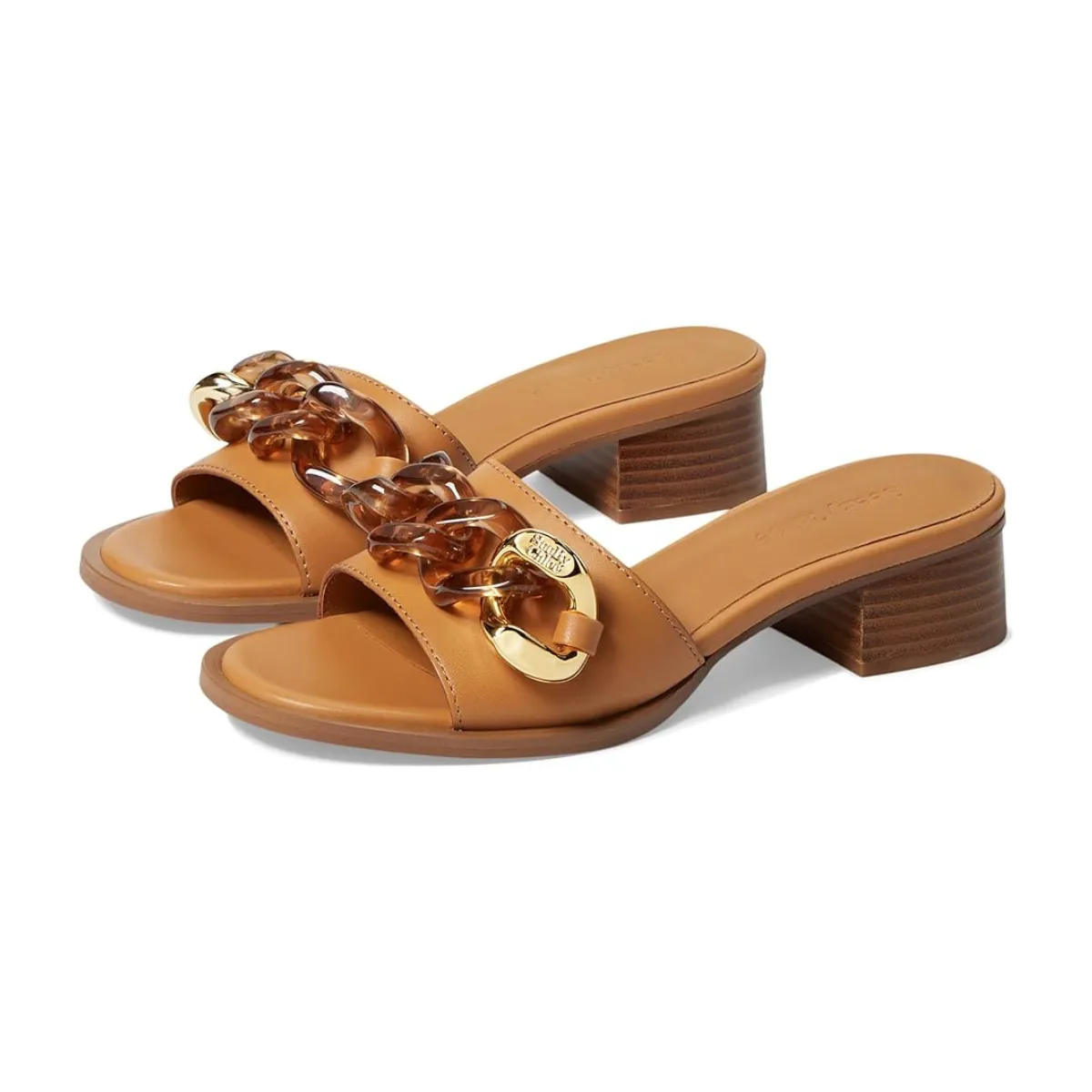 See by Chloe Monyca Heeled Mule in Tan
