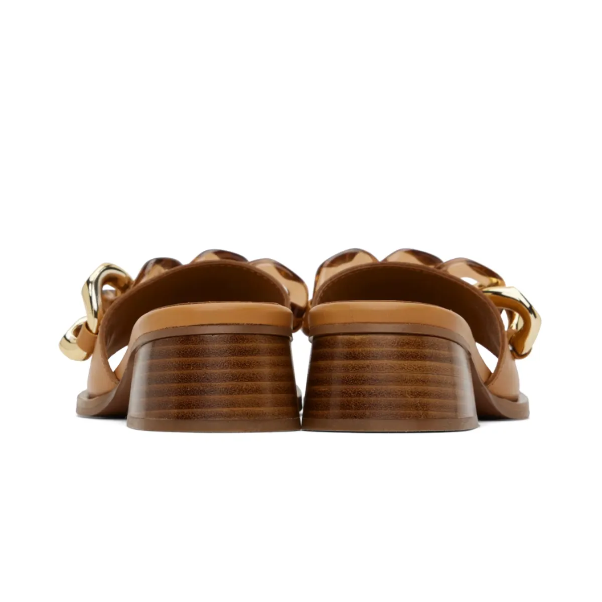 See by Chloe Monyca Heeled Mule in Tan