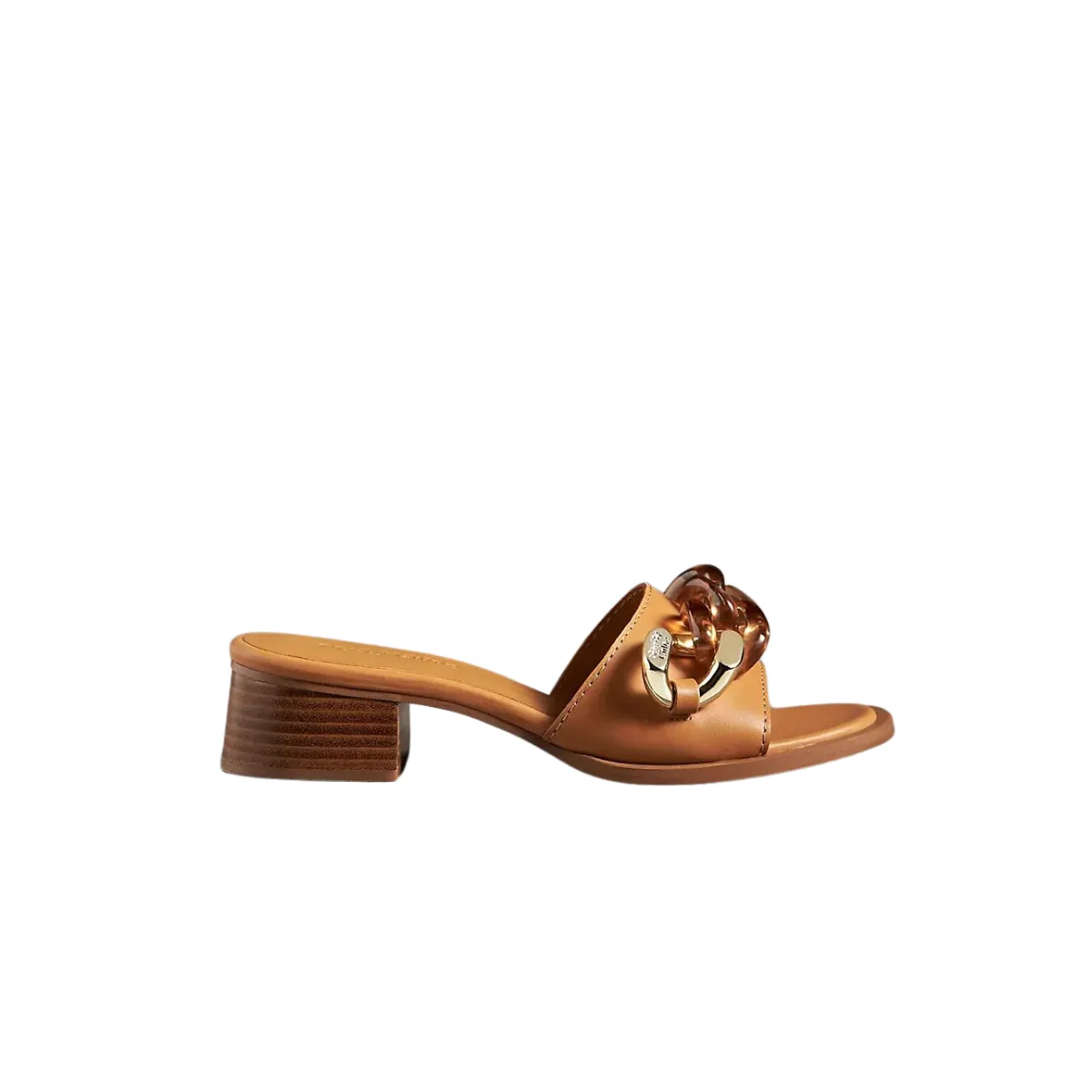 See by Chloe Monyca Heeled Mule in Tan
