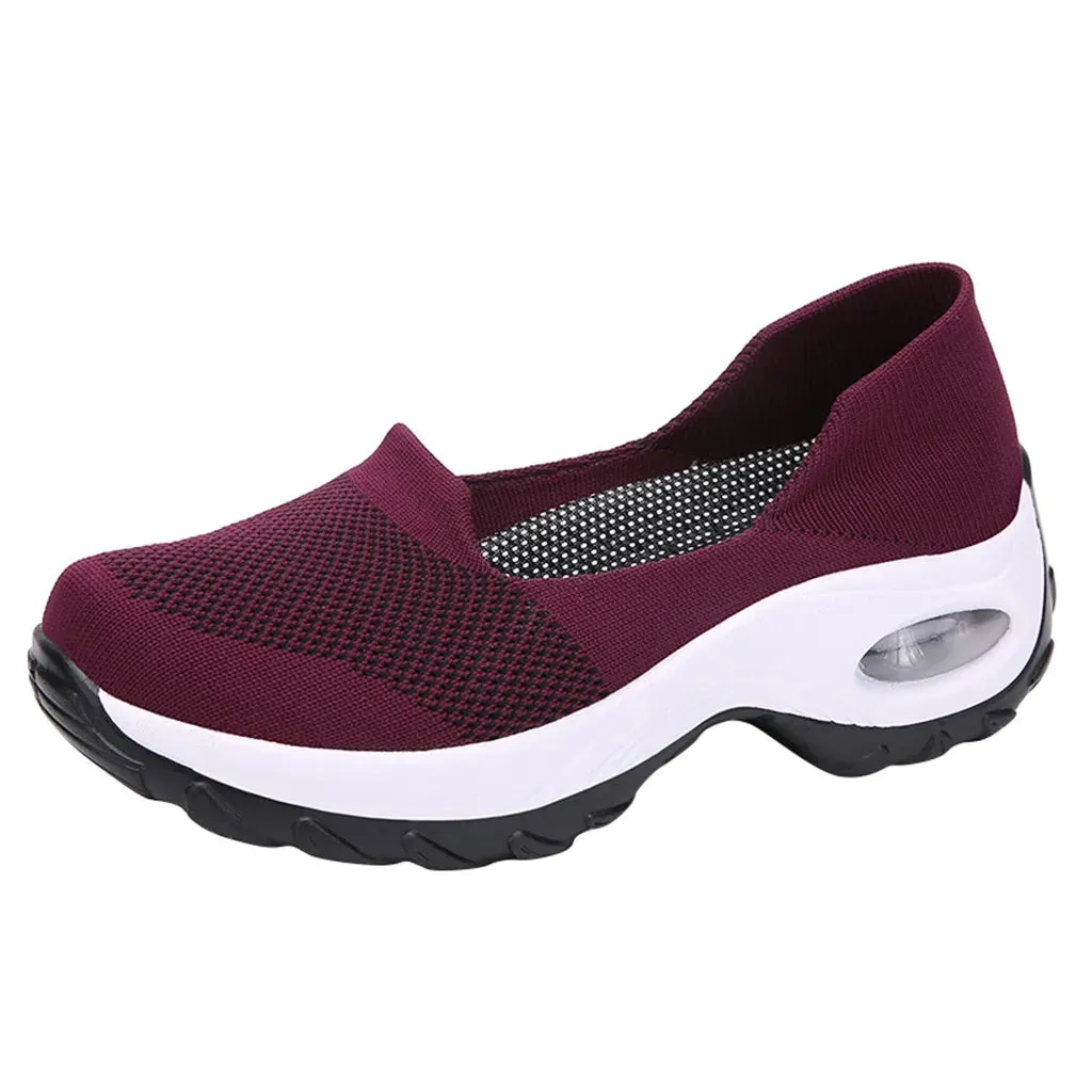 Shoes for Women Casual Shoes Outdoor Thick Soles Breathable Meshcomfortable Hiking Feet Sports Hiking Shoes Woman Sneakers
