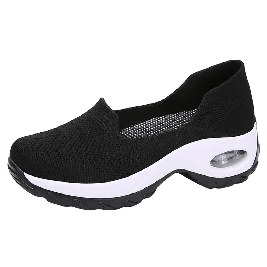 Shoes for Women Casual Shoes Outdoor Thick Soles Breathable Meshcomfortable Hiking Feet Sports Hiking Shoes Woman Sneakers