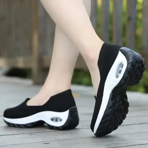 Shoes for Women Casual Shoes Outdoor Thick Soles Breathable Meshcomfortable Hiking Feet Sports Hiking Shoes Woman Sneakers