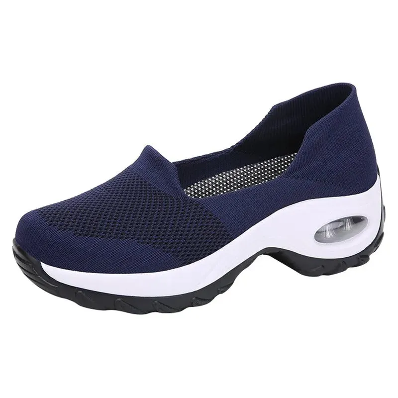 Shoes for Women Casual Shoes Outdoor Thick Soles Breathable Meshcomfortable Hiking Feet Sports Hiking Shoes Woman Sneakers