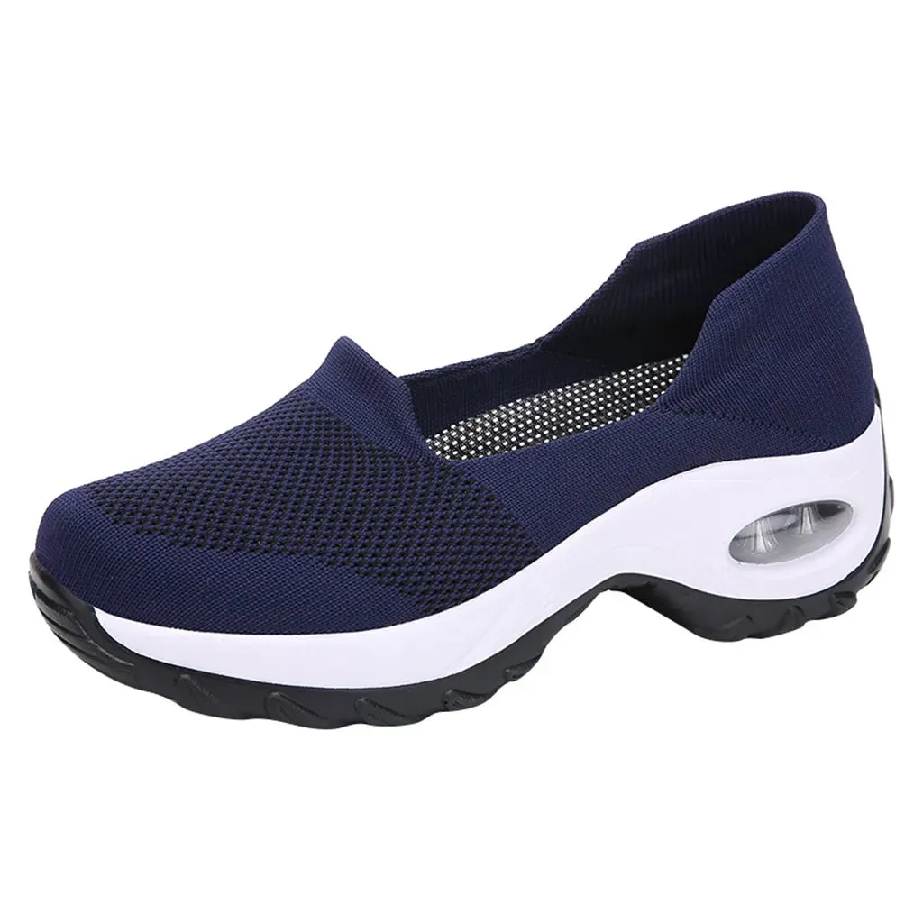 Shoes for Women Casual Shoes Outdoor Thick Soles Breathable Meshcomfortable Hiking Feet Sports Hiking Shoes Woman Sneakers