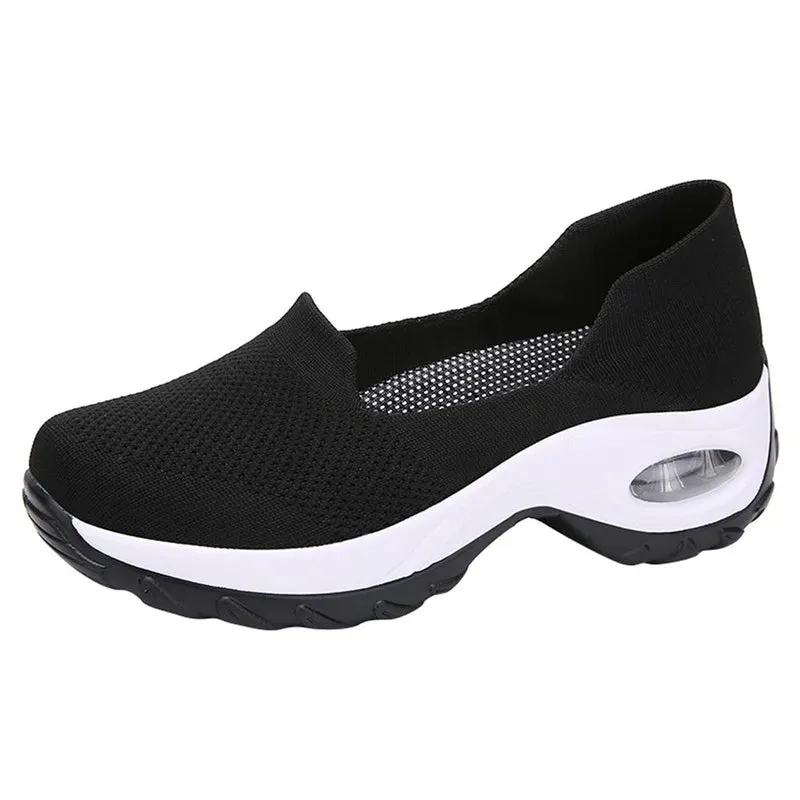 Shoes for Women Casual Shoes Outdoor Thick Soles Breathable Meshcomfortable Hiking Feet Sports Hiking Shoes Woman Sneakers