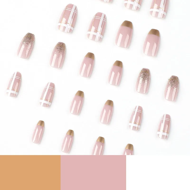Short coffin elegant nude gel