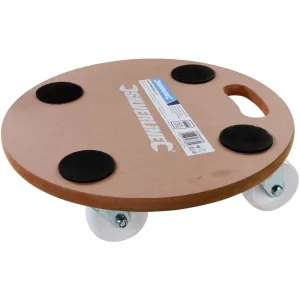 Silverline 250kg Round Platform Dolly 380mm Lifting Handling Furniture Removal