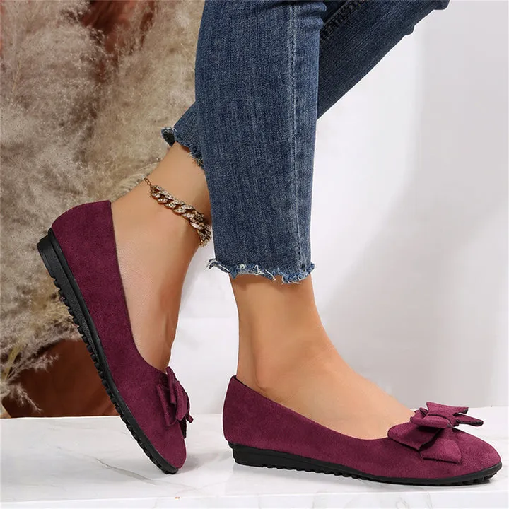 Sophie - Classic Quilted Bow Flats