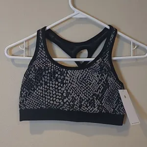 🧁Spiritual Gangster Snakeprint Grey  Sports Bra  sz M/L