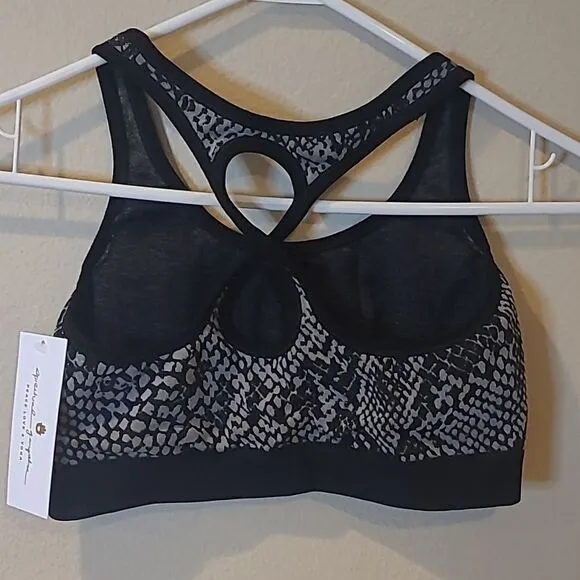 🧁Spiritual Gangster Snakeprint Grey  Sports Bra  sz M/L