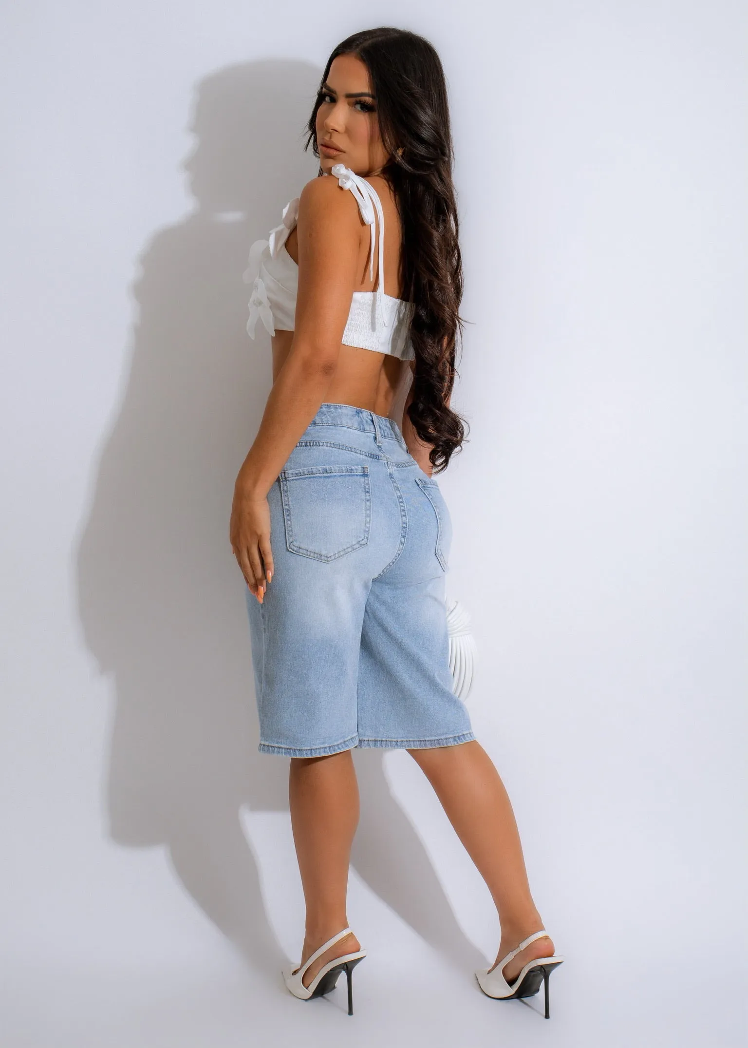 Spring Feeling Crop Top White