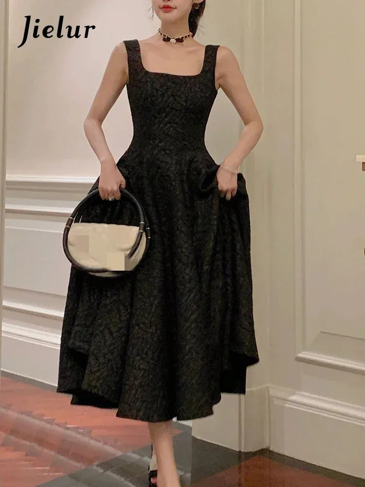 Spring/Summer Vintage Elegant Party Sleeveless Midi Dress Evening A-Line New Fashion Prom Dress