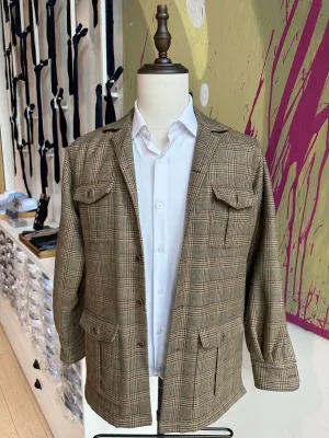 Tan Plaid Premium Shirt Jacket (Final Sale)