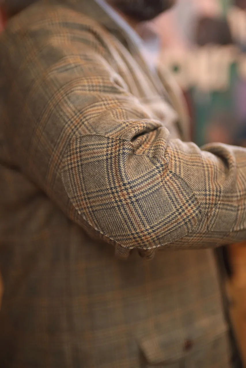 Tan Plaid Premium Shirt Jacket (Final Sale)