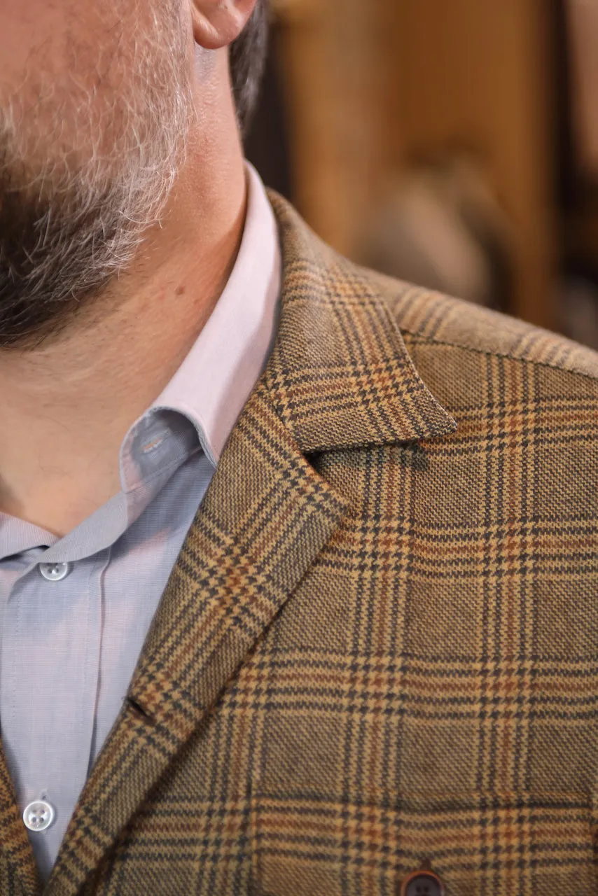 Tan Plaid Premium Shirt Jacket (Final Sale)