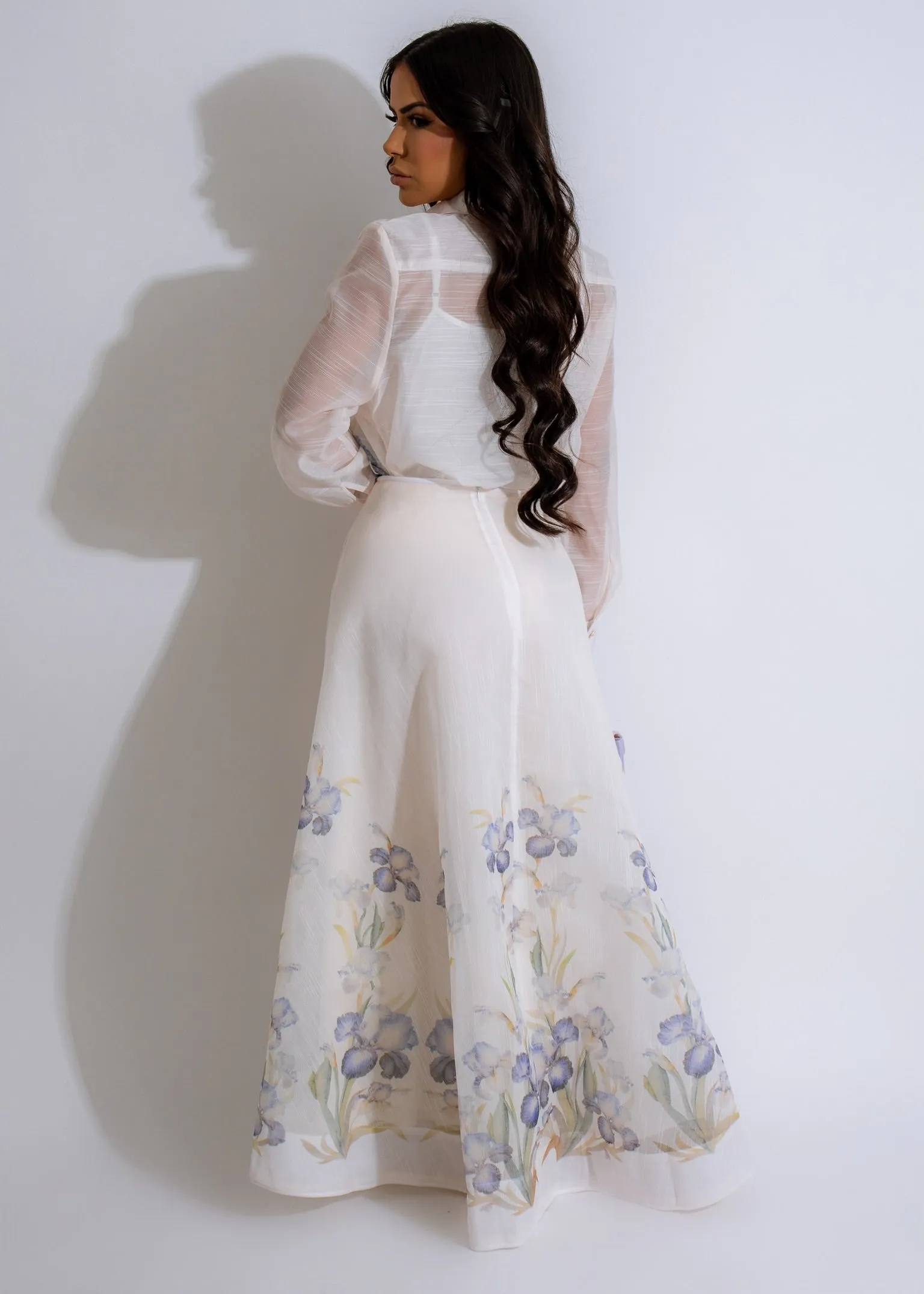 Test My Love Skirt Set White