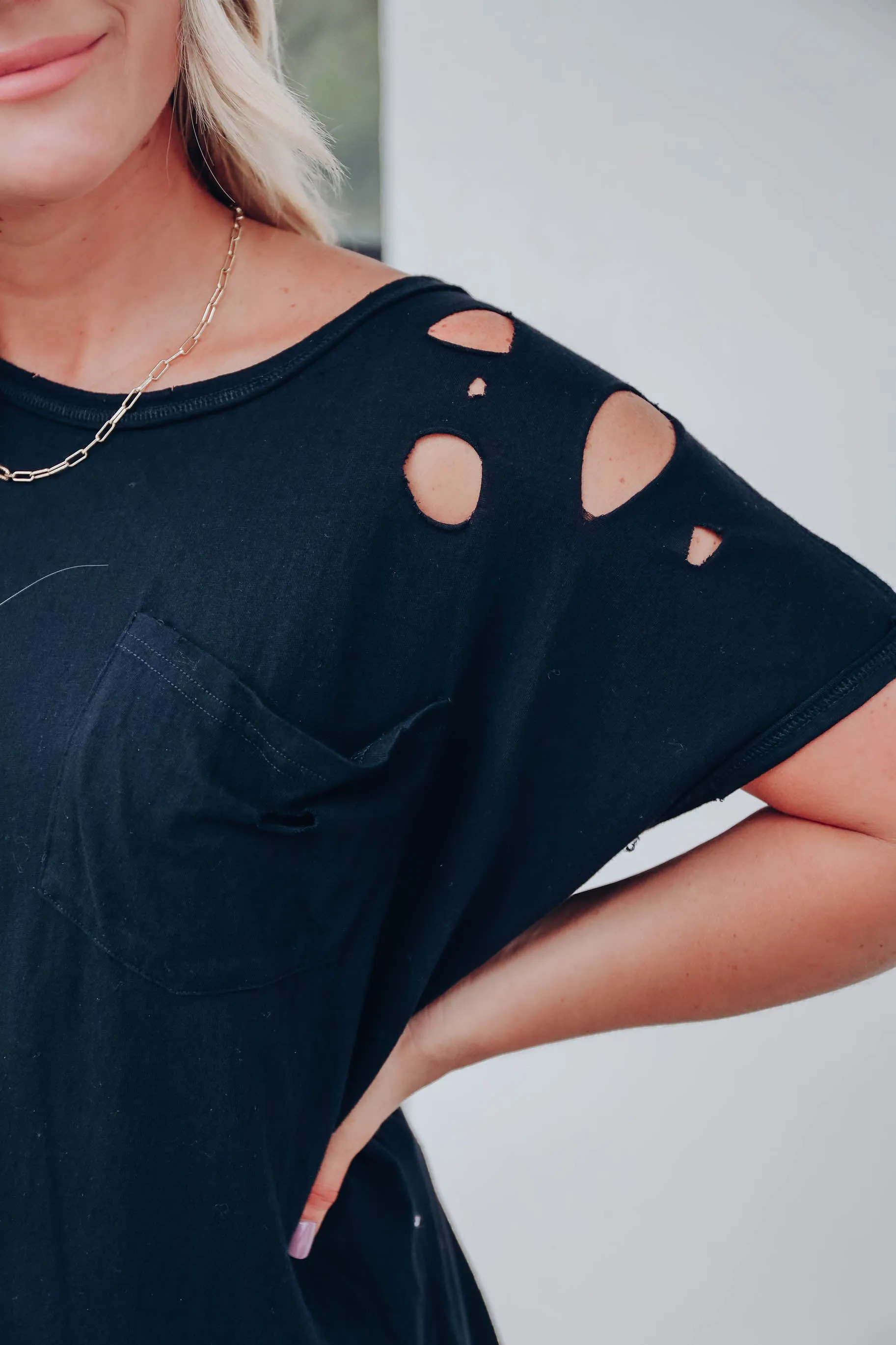 The Streets Distressed Tee - Black