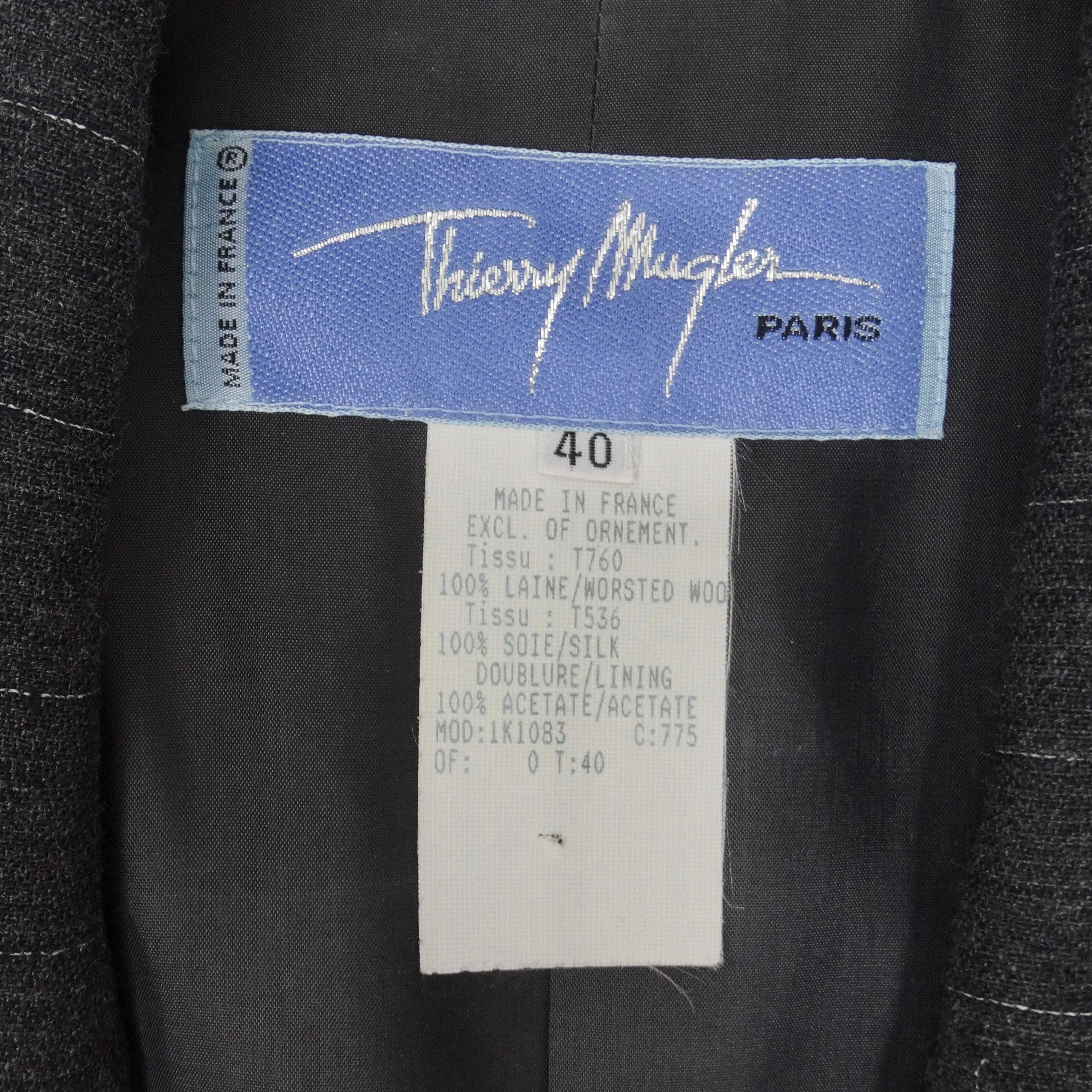Thierry Mugler Couture 1990s Blazer, Skirt and Belt Set