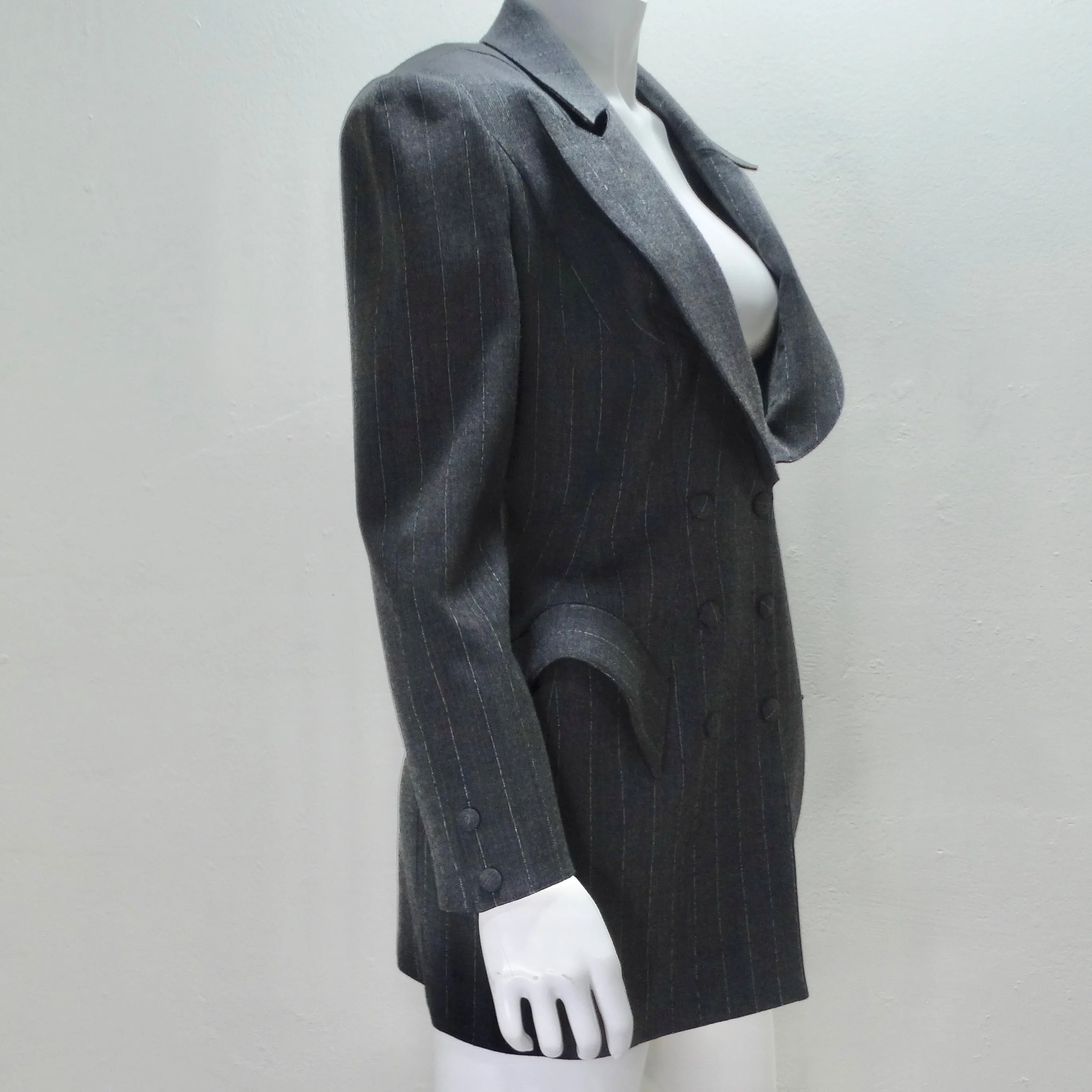 Thierry Mugler Couture 1990s Blazer, Skirt and Belt Set