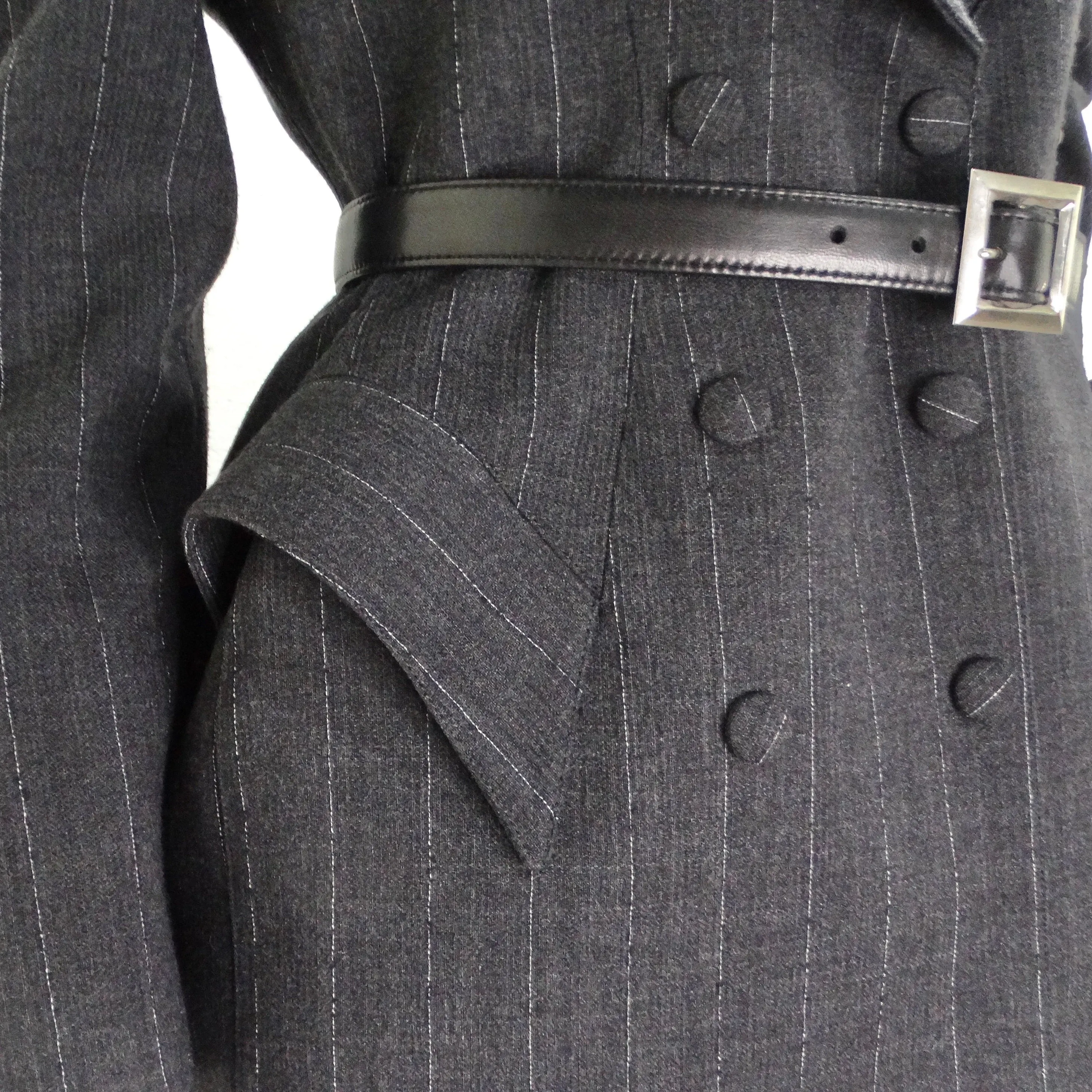 Thierry Mugler Couture 1990s Blazer, Skirt and Belt Set