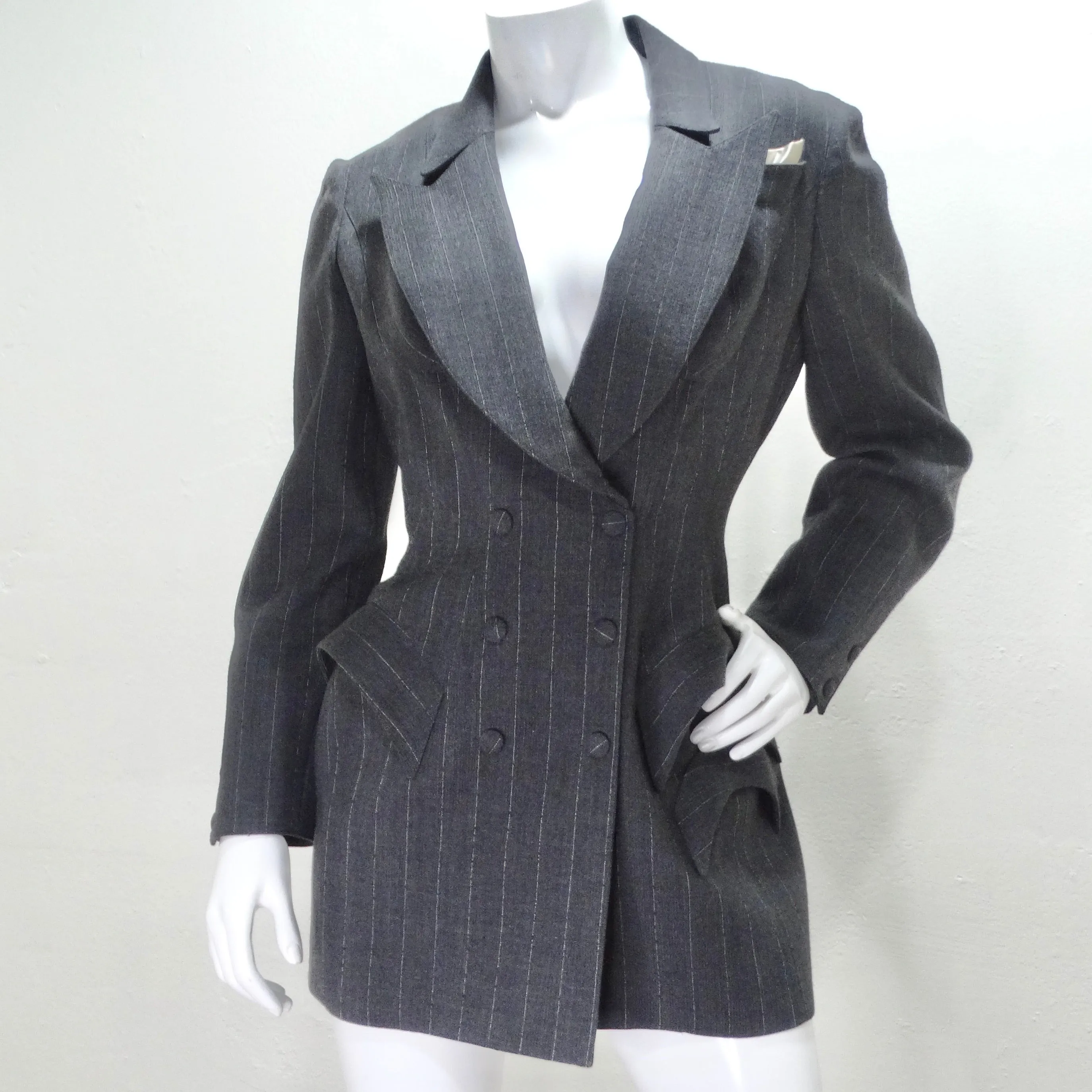 Thierry Mugler Couture 1990s Blazer, Skirt and Belt Set