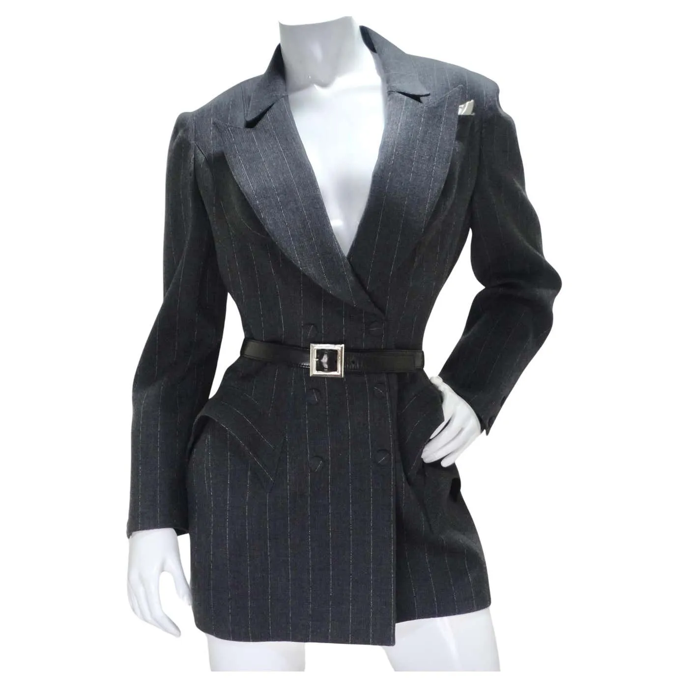 Thierry Mugler Couture 1990s Blazer, Skirt and Belt Set