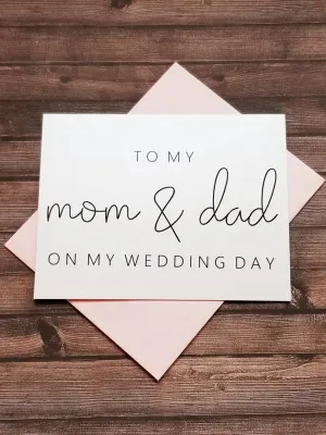 To My Mom & Dad