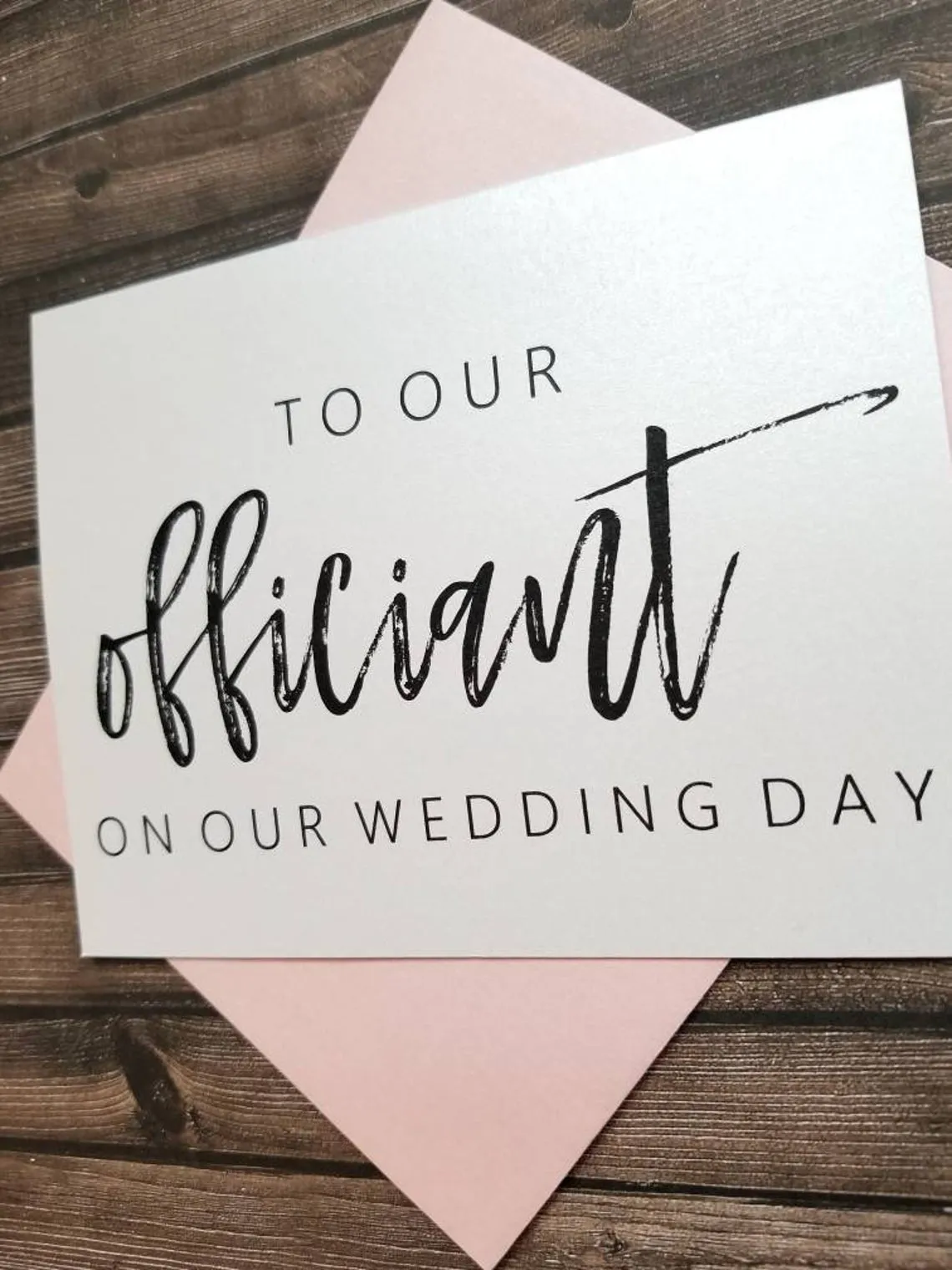 To Our Officiant