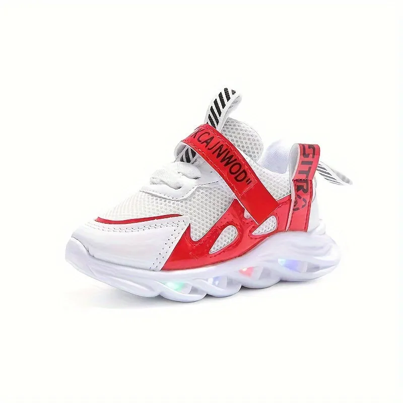 Trendy Girls Sneakers With LED Light, FS