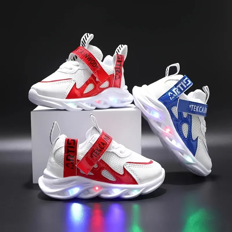 Trendy Girls Sneakers With LED Light, FS