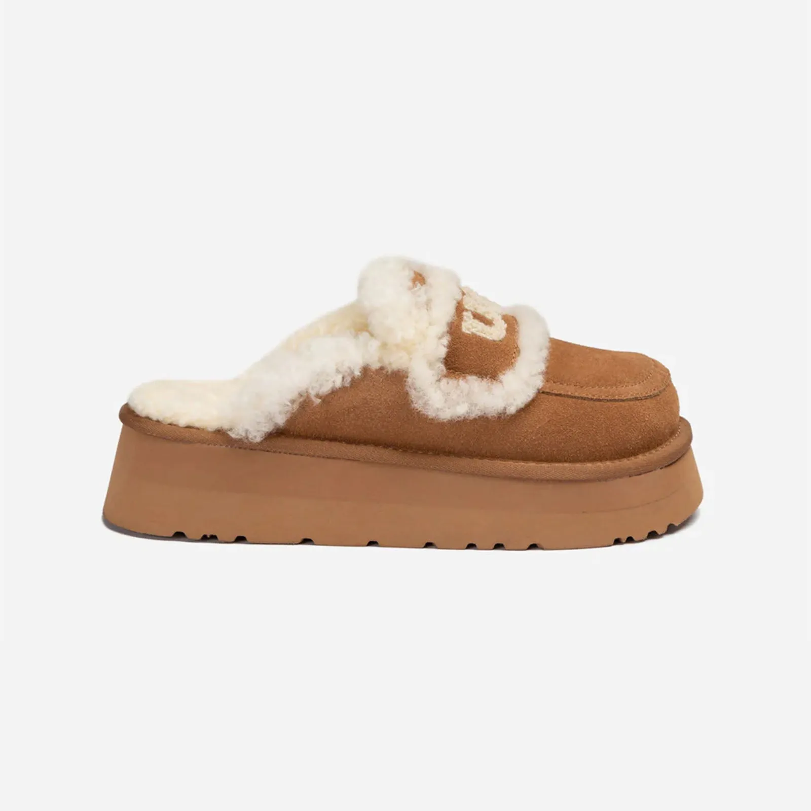 Ugg Slipper Ladies Platform Violet Chestnut 40