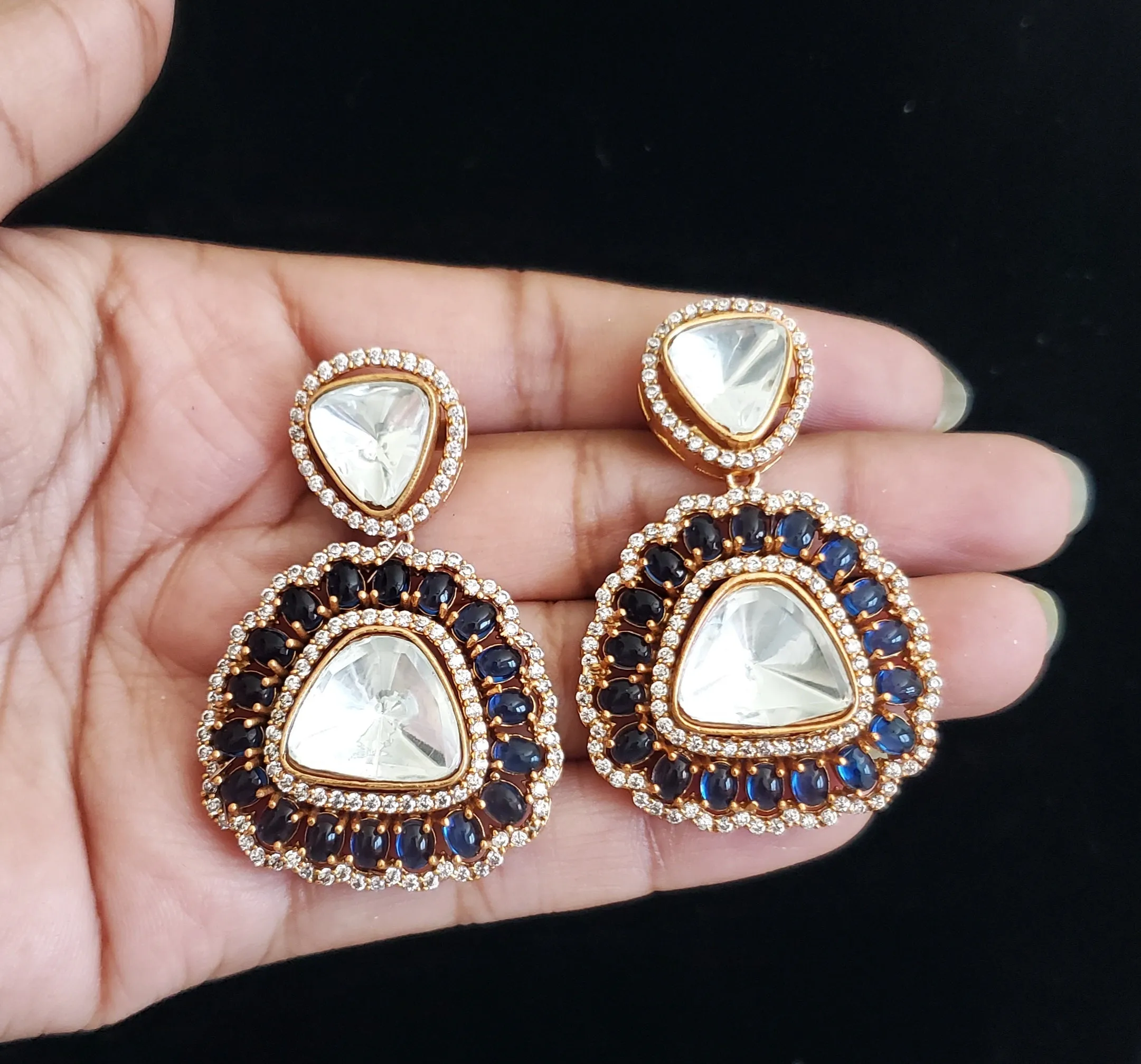 Uncut Kundan Earrings A20
