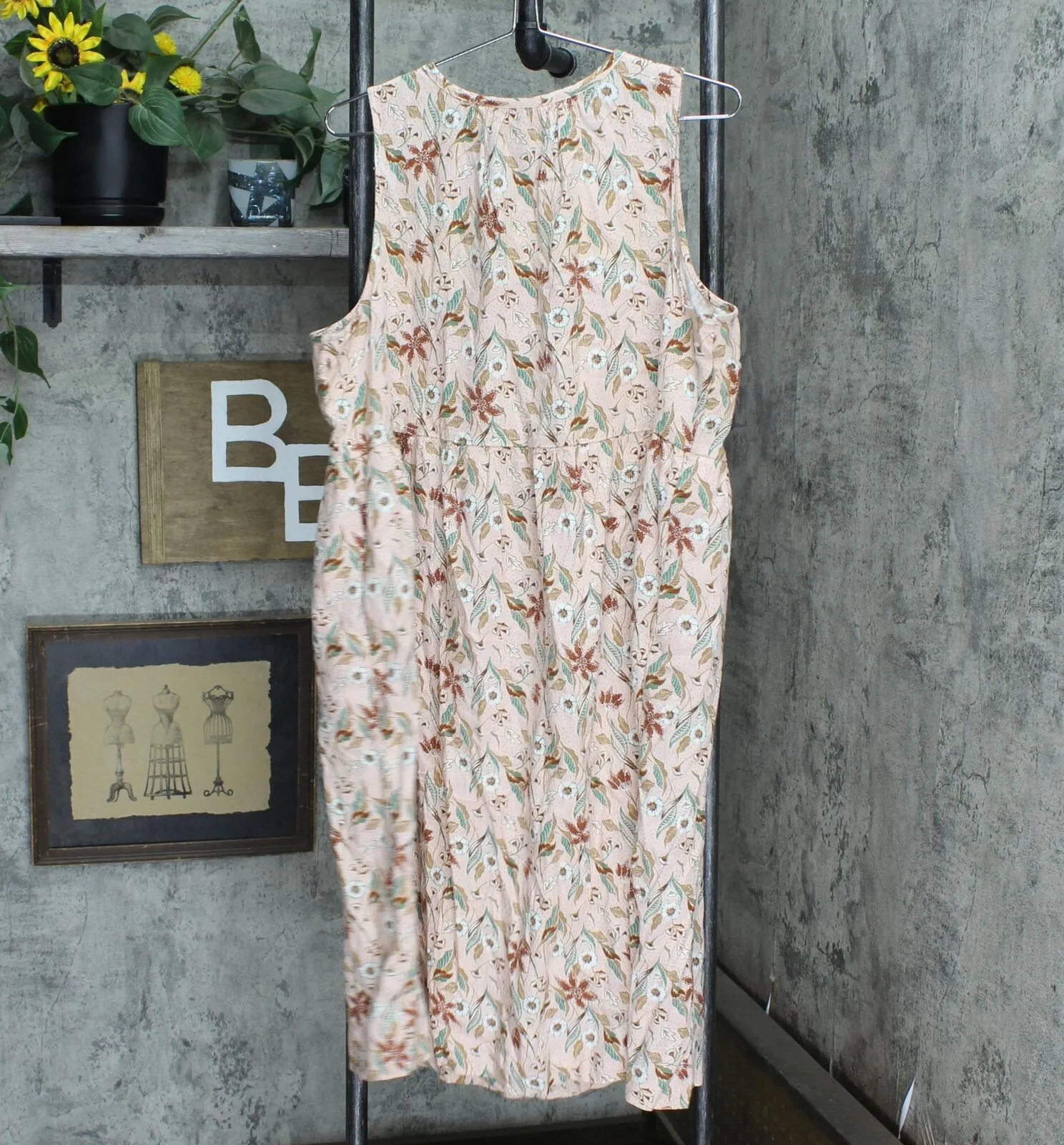 Universal Thread Women's Sleeveless Linen Tie-Front Dress