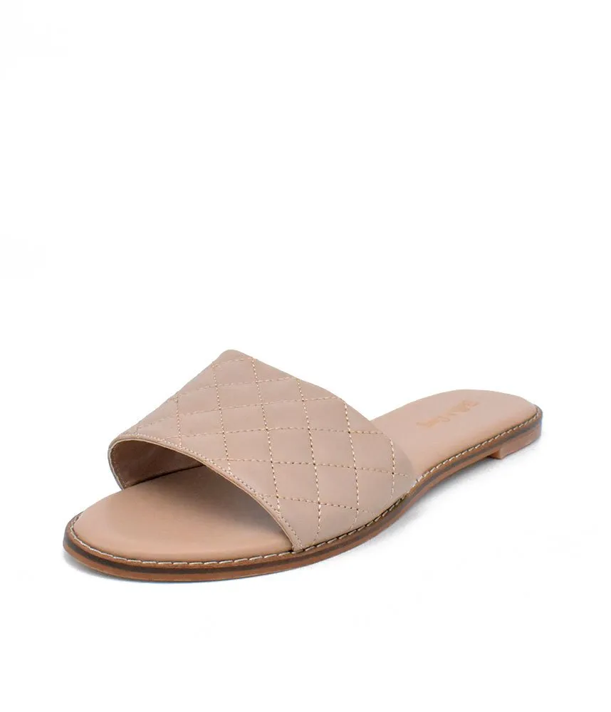 Versatile Beige Quilted Flats