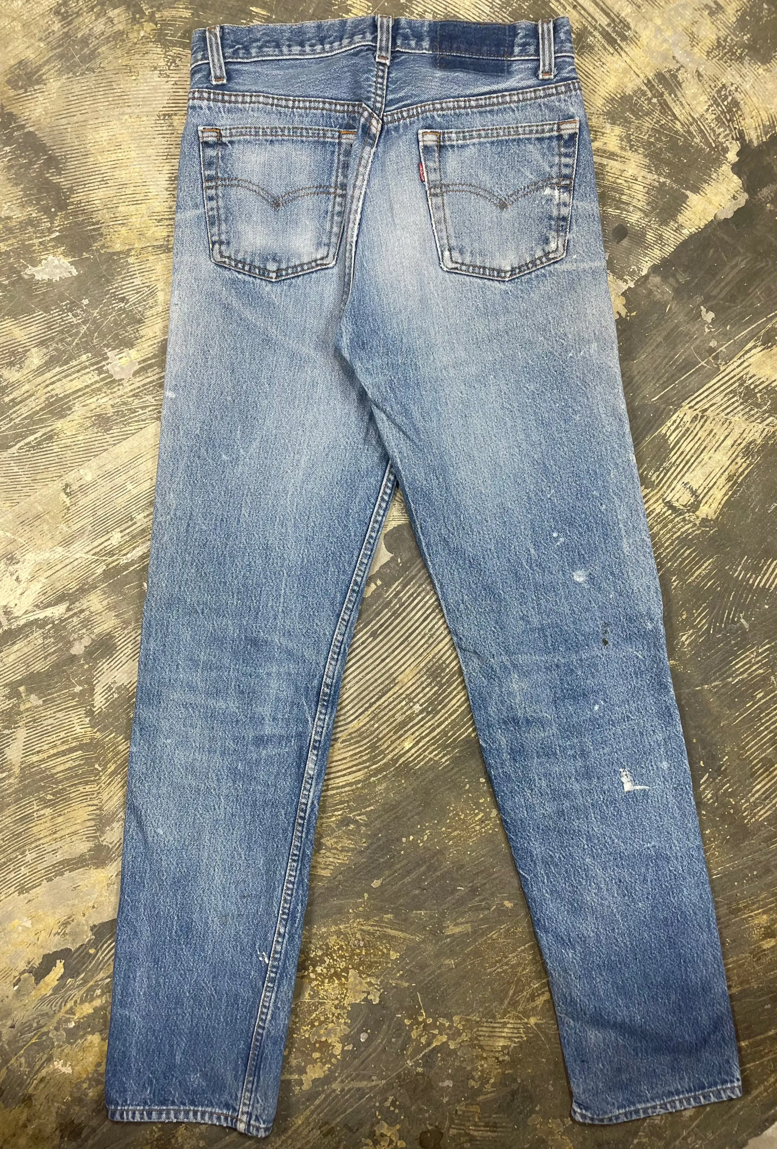 Vintage USA Made Levi 501 Premium Wash & Paint Denim Jeans (JYJ-0305)