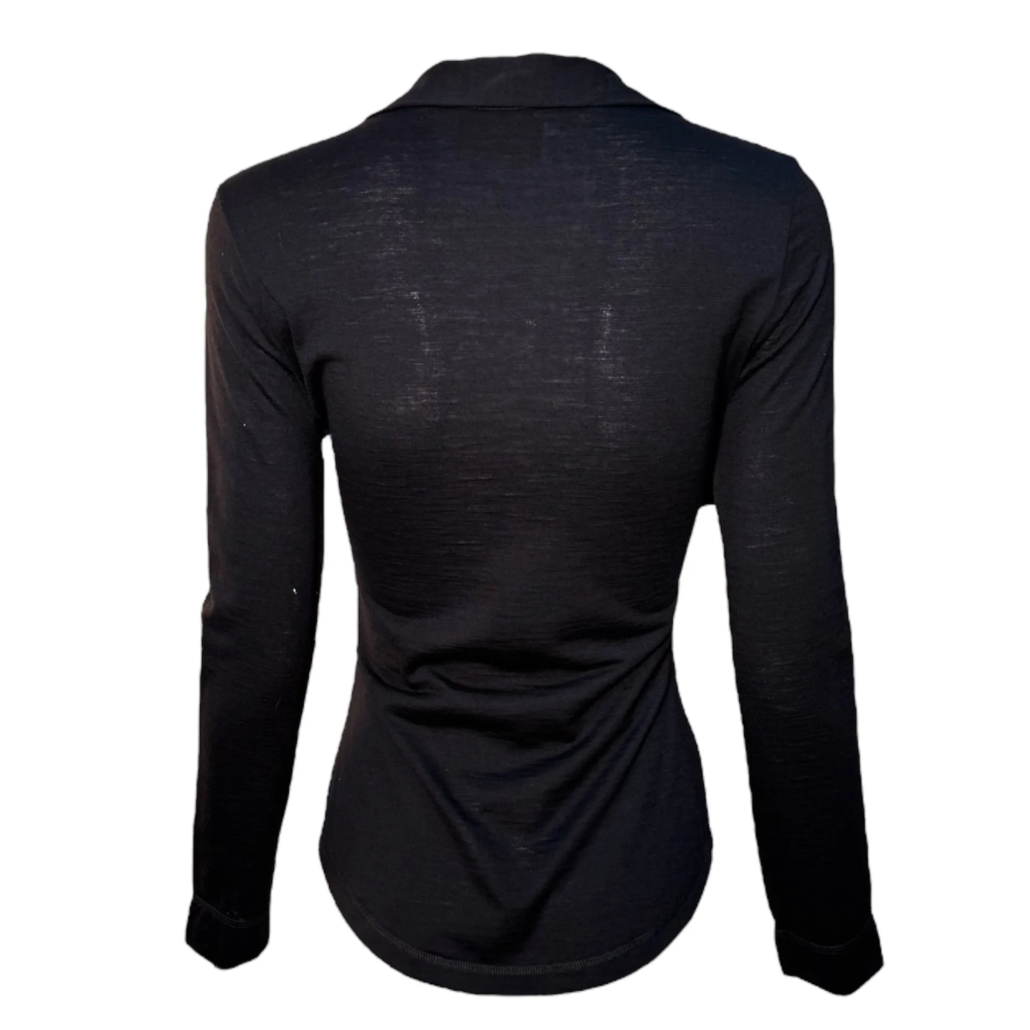 Vivienne Westwood Red Label 1990's Black Wool Tie-Neck Knit Shirt