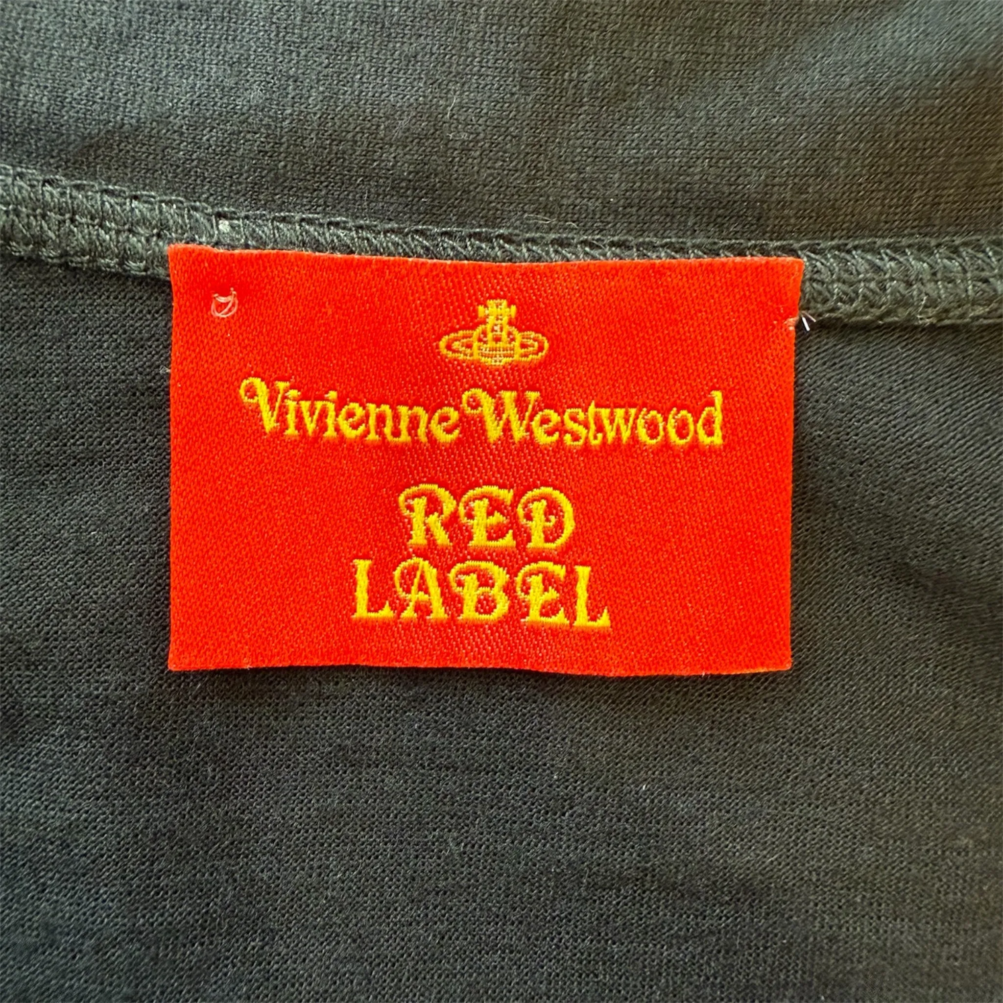 Vivienne Westwood Red Label 1990's Black Wool Tie-Neck Knit Shirt