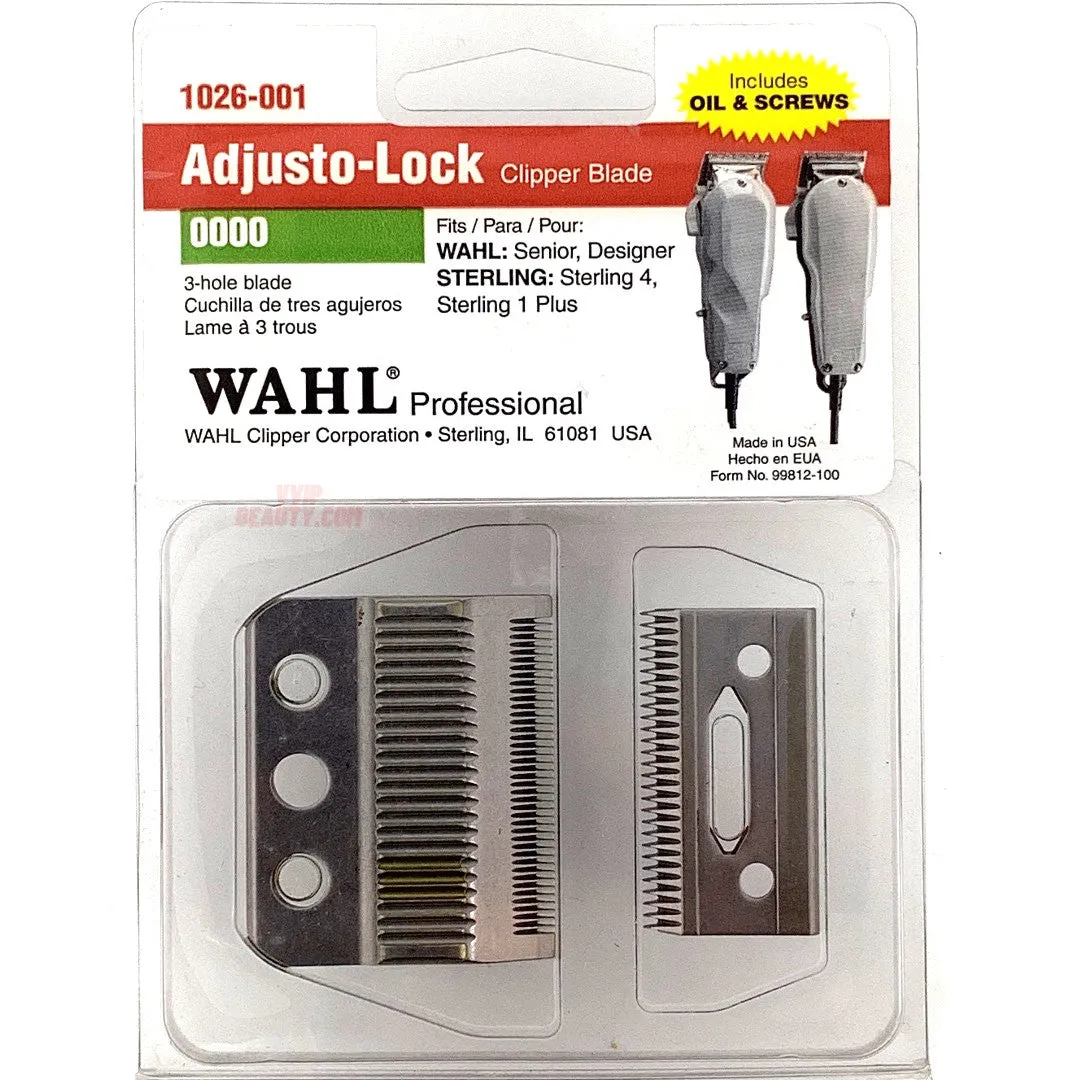 Wahl Senior,Designer 3-hole blade 0000-Includes Oil & Screws (B0000S)