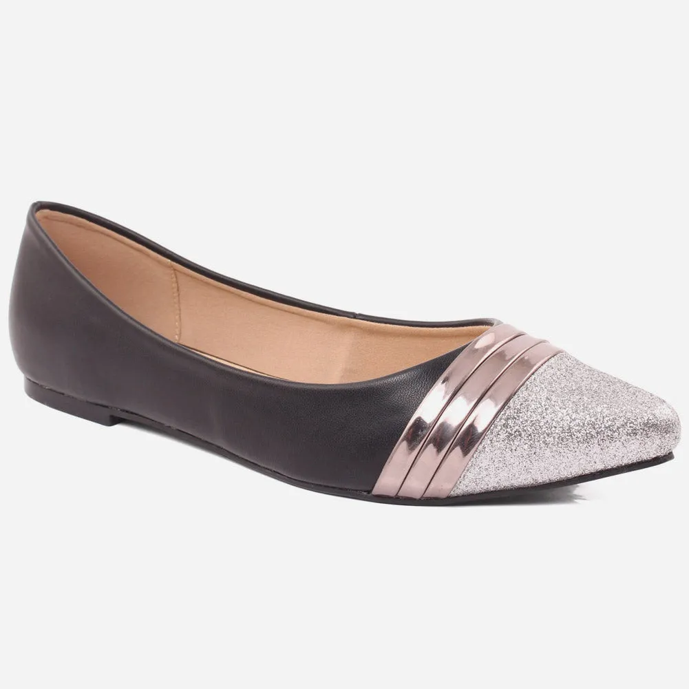 Women "Vikander" Smart & Casual Glitter Flat  shoes