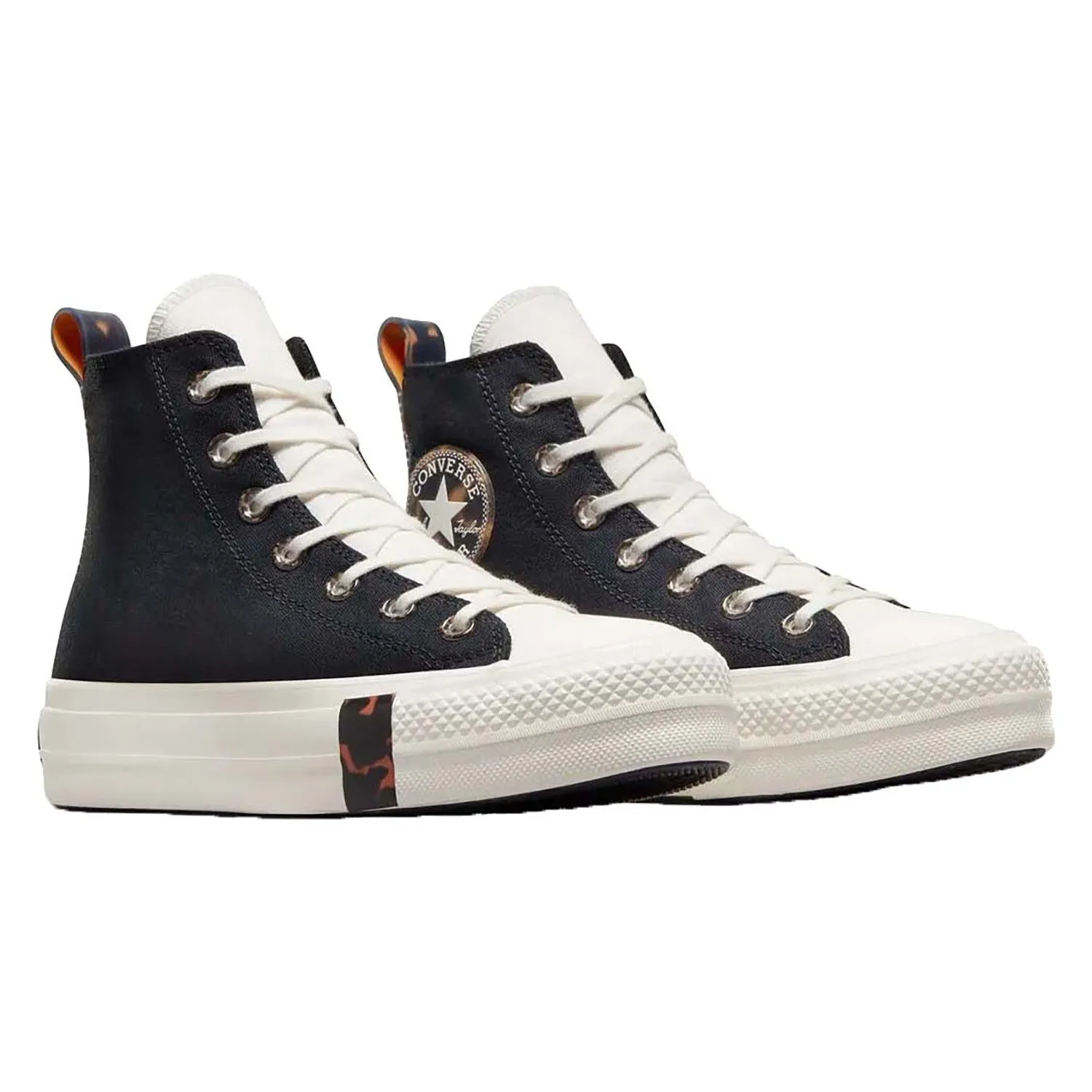 Womens Chuck Taylor Lift Future Archive Hi | Black/Egret/Tawny