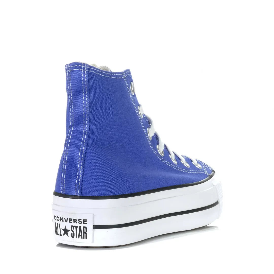 Womens Chuck Taylor Lift Seasonal Hi | Blue Flame/White