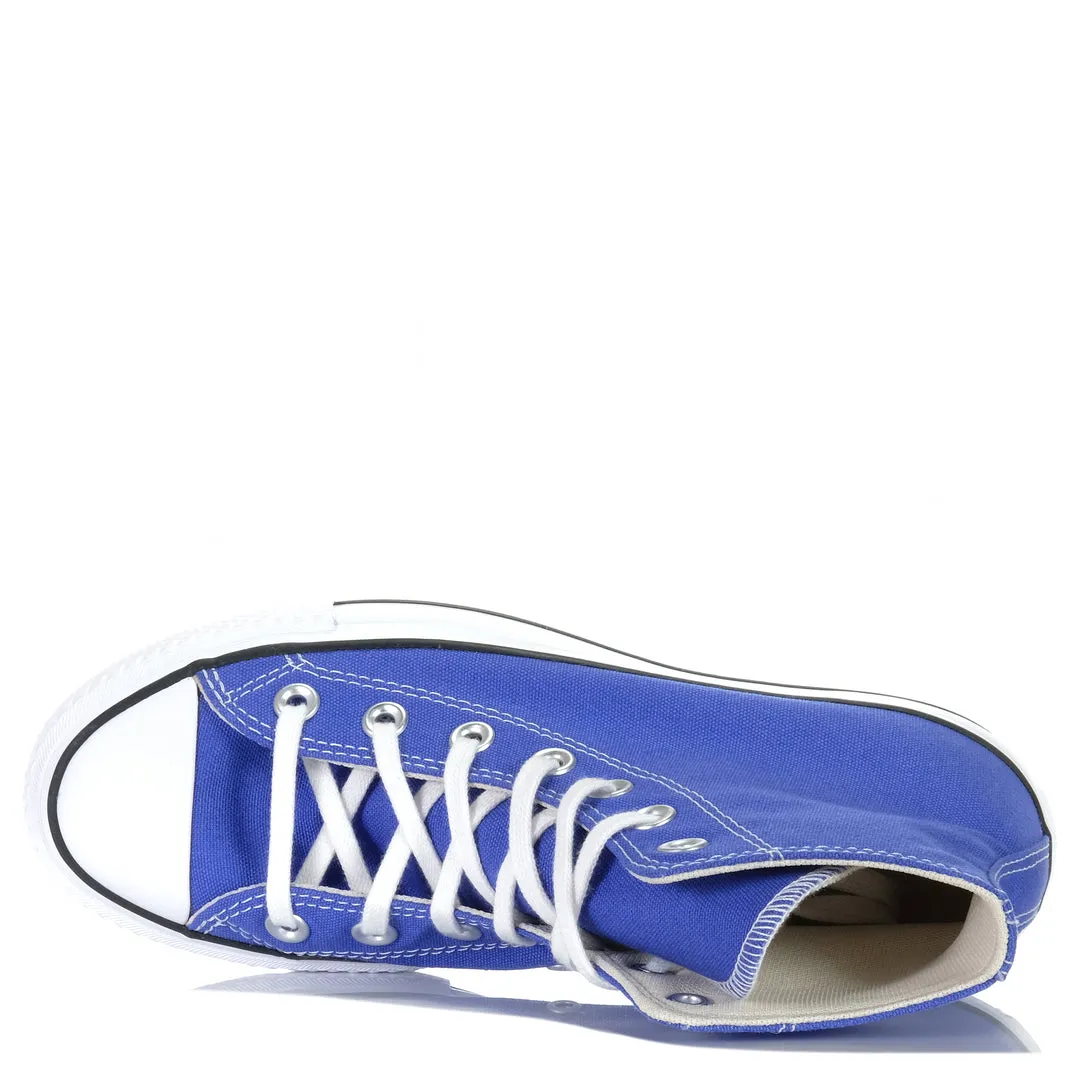 Womens Chuck Taylor Lift Seasonal Hi | Blue Flame/White