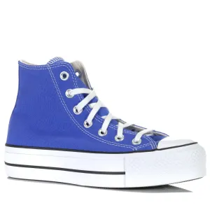 Womens Chuck Taylor Lift Seasonal Hi | Blue Flame/White