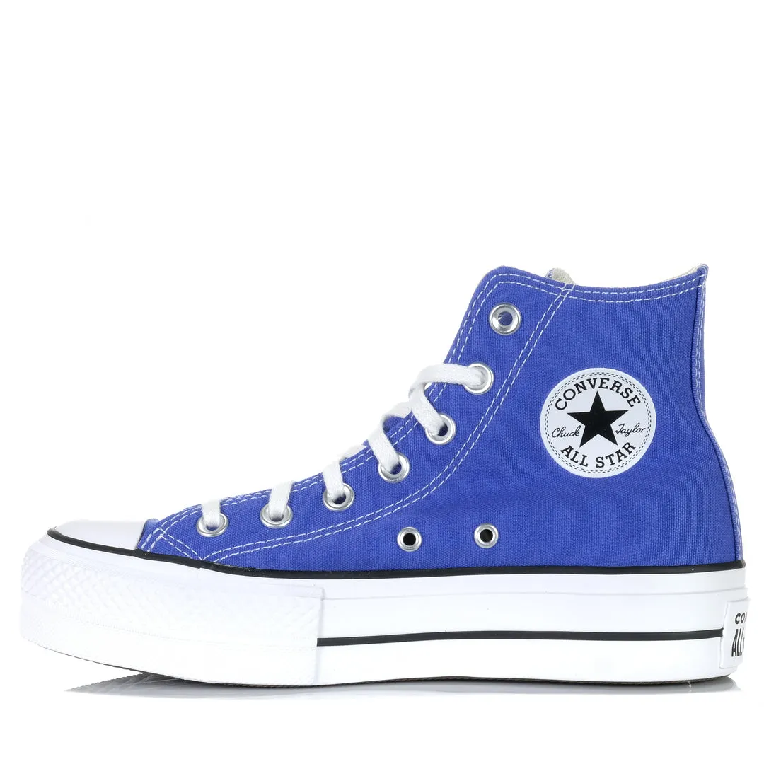 Womens Chuck Taylor Lift Seasonal Hi | Blue Flame/White