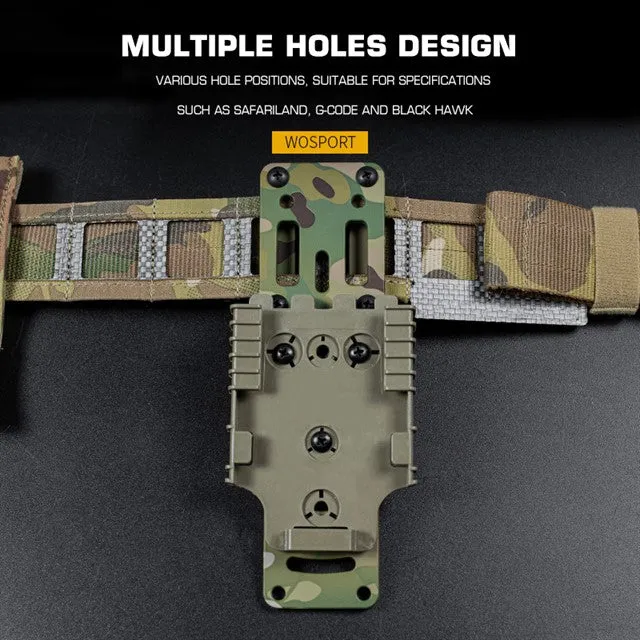 WST Modular Aluminium Holster Platform - Black