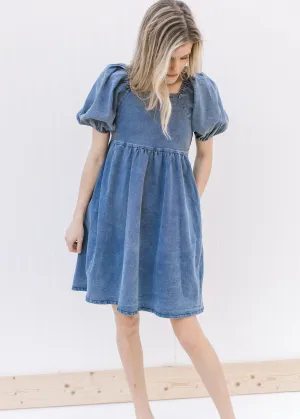 X Faded Denim Cutie Pie Dress