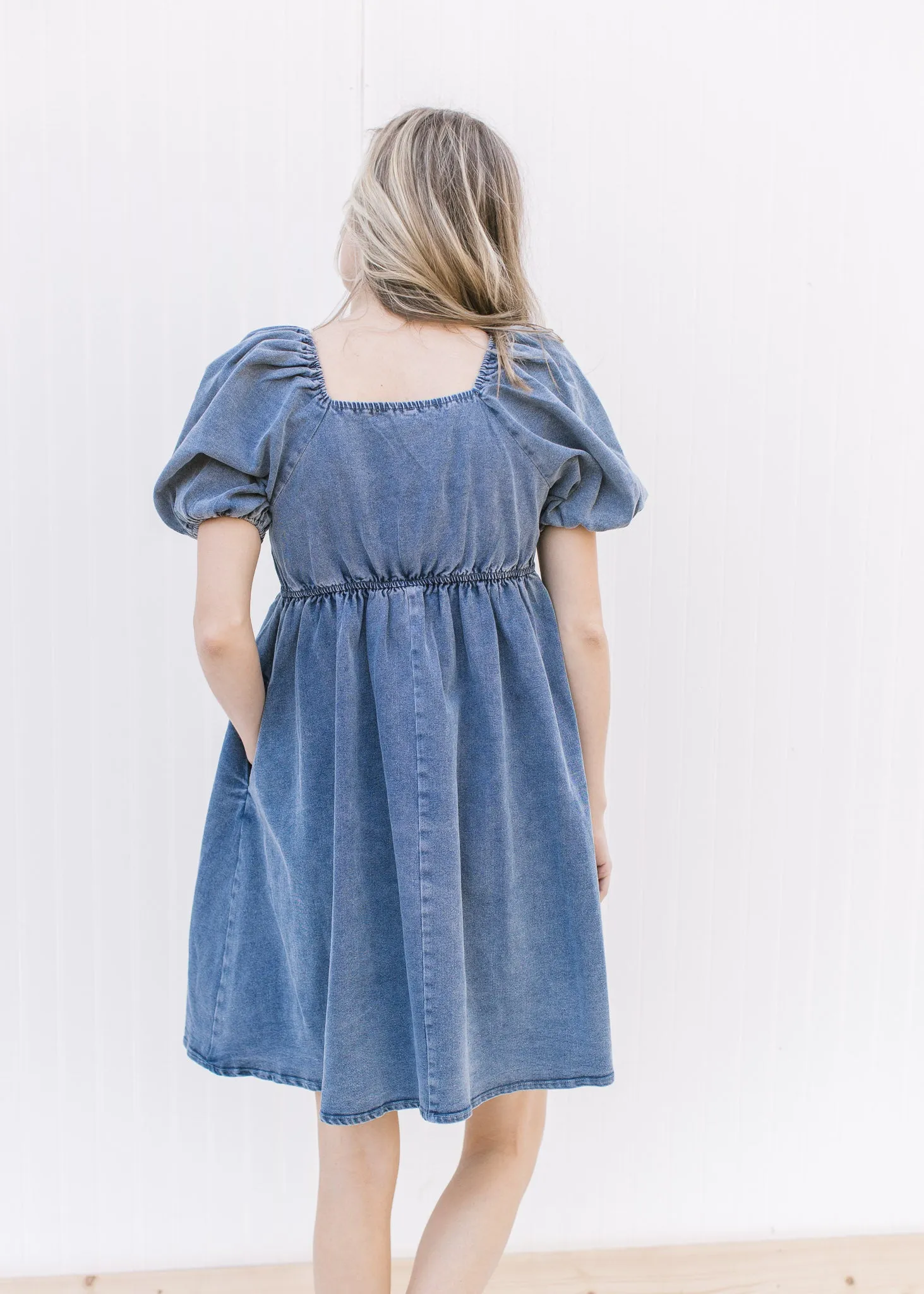 X Faded Denim Cutie Pie Dress